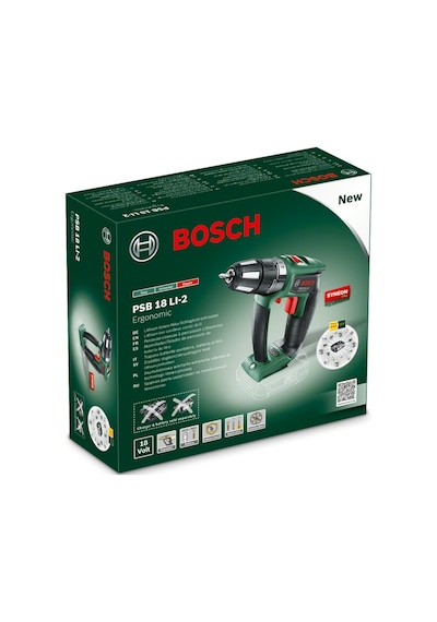 Bosch PSB 18 LI-2 Ergo Baretool Vidalama Makinesi (Akü ve Şarj Cihazı Dahil Değil)