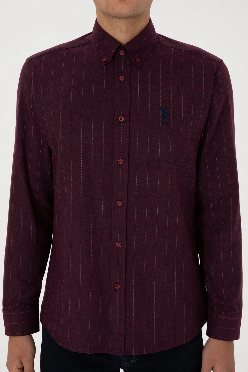 U.s. Polo Assn. Erkek Bordo Gömlek Desenli 50316559-vr014 Bordo U.s. Polo Assn. Erkek Bordo Gömlek Desenli 50316559-vr014 Bordo
