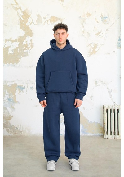 Lacivert Cozy Basic Oversize Sweatshirt Lacivert