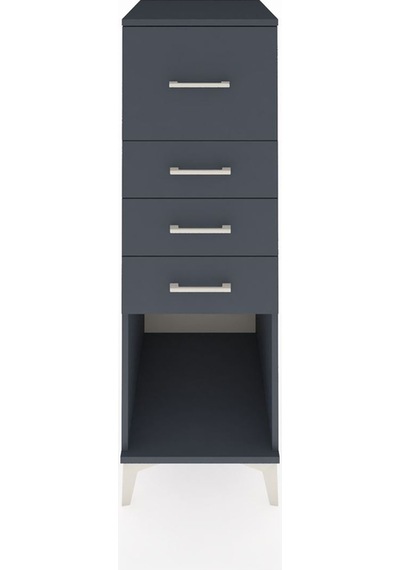 Kronos Dolap 4 Çekmeceli 44x59x134 Antrasit-antrasit Antrasit