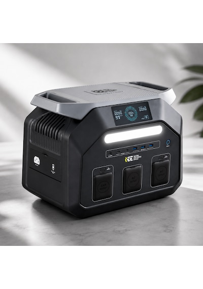 Initial Entropy Energy Lisanslı P1800 1024wh 3600w Max. Lifepo4 Taşınabilir Güç Kaynağı - Temel Paket
