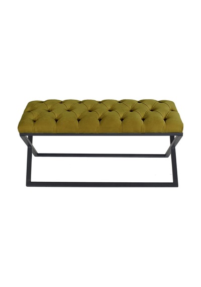 Varcera Hardal Chester Model Kapitoneli Puf&bench&koltuk&oturma Bankı&teddy Puff&yatak Odası Takımı Önü&ucu