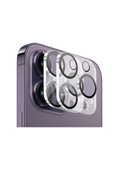 Buff Apple Uyumlu iPhone 14 Pro Max / 14 Pro Kamera Lens 2 Adet Şeffaf