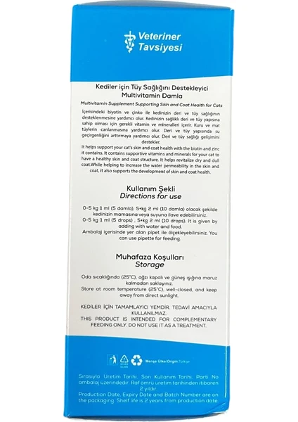 Vet Coach Multivitamin + Skincontrol Immune Destek Ve Deri Sağlığı Için