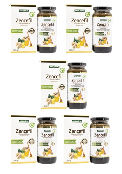 5 Adet Aksuvital Okaliptus İlaveli Zencefil Ekstraktlı Macun 300