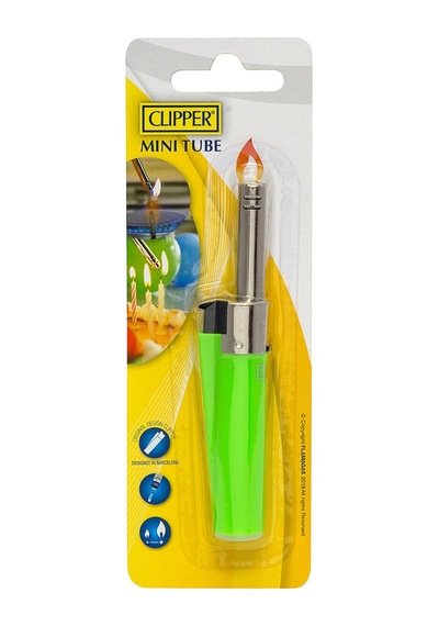 Clipper Mini Tube Mutfak Çakmağı - 5 Adet Tarı Beyaz