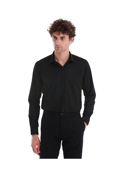 Hatemoğlu Siyah Slim Fit Düz Slim Yaka Pamuklu Uzun Kollu Spor Gömlek 24d190000047 002 Siyah Hatemoğlu Siyah Slim Fit Düz Slim Yaka Pamuklu Uzun Kollu Spor Gömlek 24d190000047 002 Siyah