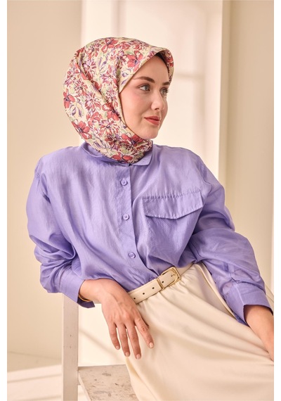Silk Home Twill İpek Eşarp 11477-03 Ekru, Çliek Kırmızısı, Krem, Su Yeşili, Mor, Siyah