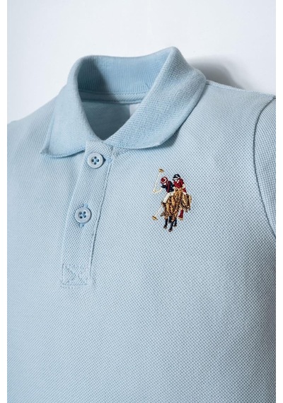 U.S. Polo Assn. U.s. Polo Assn Erkek Bebek 2 Li Şort T-şhirt Takım Mavi-2348 Mavi