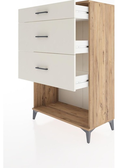 Hyperion Dolap 3 Çekmeceli 88x44x134 Çam-aytaşı Çam