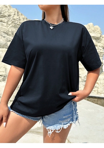 Drawing Butterflies Tasarım T-shirt Lacivert