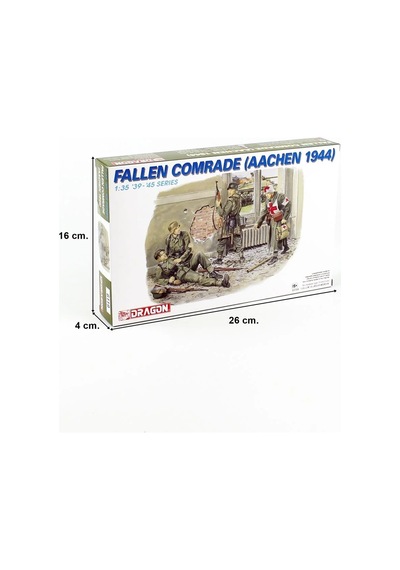 Dragon 6119, 1/35 Yere Düşmüş Yoldaş Ve Asker Figürleri Aachen1944 Maketi