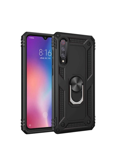 Xiaomi Mi 9 Kılıf Zore Vega Kapak-Siyah