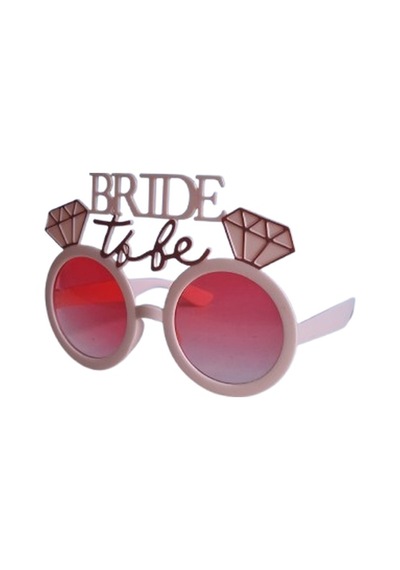 Gözlük Bride To Be Yazılı Somon Renkli Hafif Mika Gözlük Parti Gözlüğü Diğer