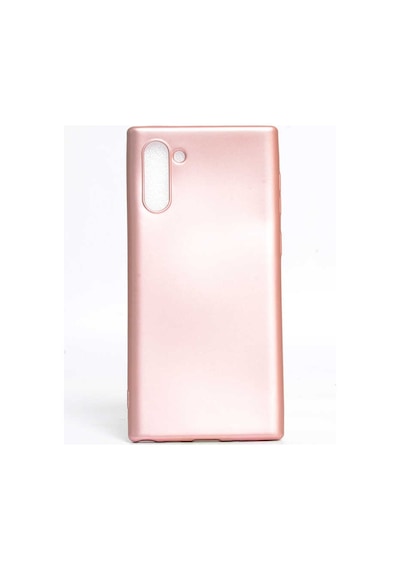 Noktaks - Galaxy Uyumlu Note 10 Uyumlu - Kılıf Mat Soft Premier Silikon Kapak - Rose Gold - T9748 Rose Gold