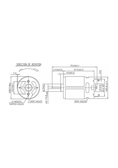 10.8 V / 10.8 Volt Şarjlı Matkap Motoru Dc. Rs-550