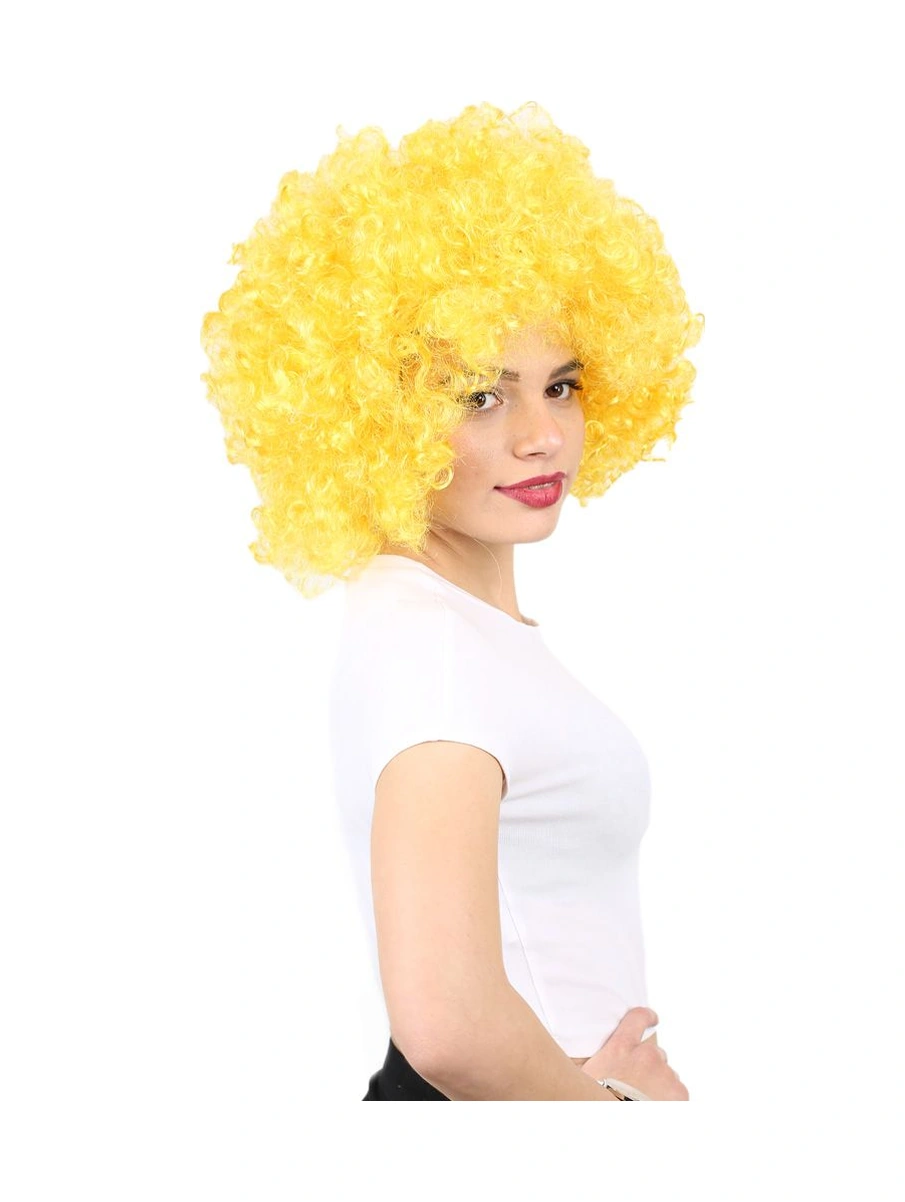 Animasyon Parti Ve Palyaço Peruğu / Sarı - Elm-01-462284 Çok Renkli