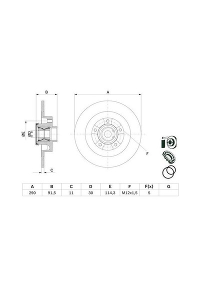 Bosch 0986479f42 Fren Diski Arka Rulmanlı Kaplamalı Abs Sensör Halkalı Talisman 432021878r