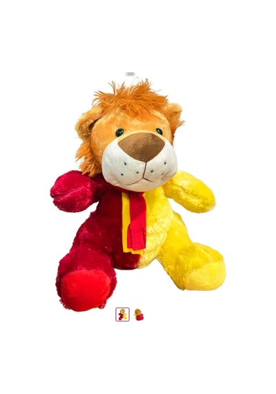 Kzl Pelüş Aslan Büyük 25 Cm Kırmızı - Sarı