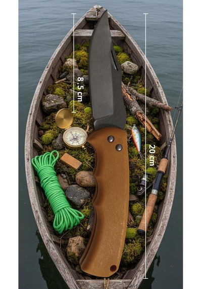 Kamp Çakısı: Sarı Plastik Saplı - Yüksek Performanslı, Ergonomik Ve Çok Yönlü Outdoor Macera Dostu