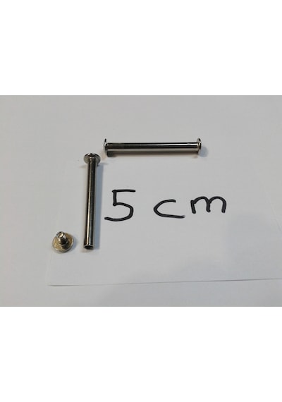 5 CM Dosya Klasör Menü Kartela Vidası Nikel Inox Renk