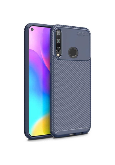 Huawei P40 Lite E Kılıf Zore Negro Silikon Kapak Lacivert