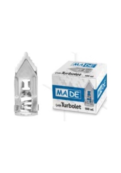 Çelik Turbolet Dübel En 11 Mm Boy 40 Mm 1 Paket 100 Adet