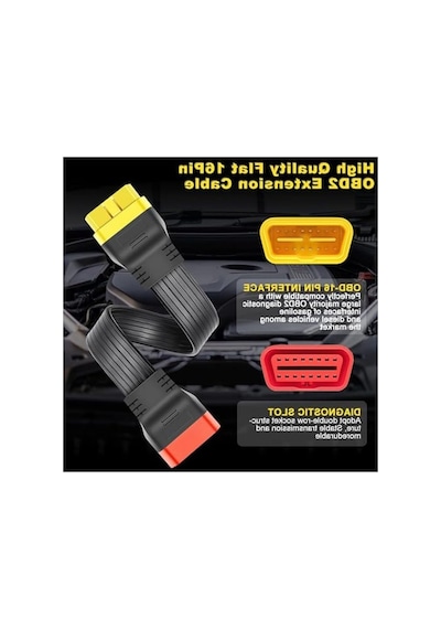 Obd Uzatma Kablo, 36 Cm Oto Tanılama Adaptörü