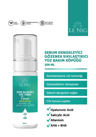 Le Nig Sebum Dengeleyici Yüz Temizleme Köpüğü 200 ML