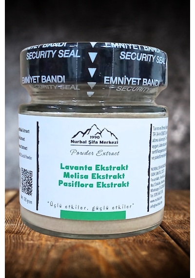 Nurbal Şifa Merkezi Lavanta Melisa Pasiflora Ekstrakt 120 G