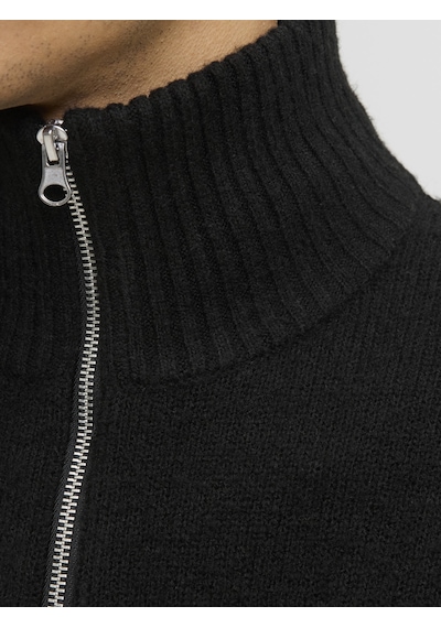 Jack & Jones Erkek Relaxed Fit Triko Pullover - Soho - 12278937 Siyah