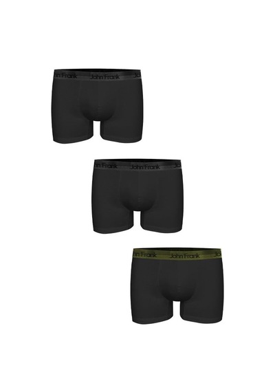 John Frank Premium 3'lü Erkek Boxer Jf3bpb03 Çok Renkli