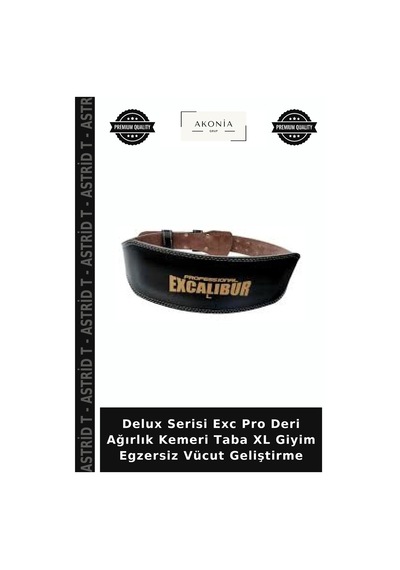 Delux Serisi Exc Pro Deri Ağırlık Kemeri Taba Xl Giyim Egzersiz Vücut Geliştirme Kahverengi