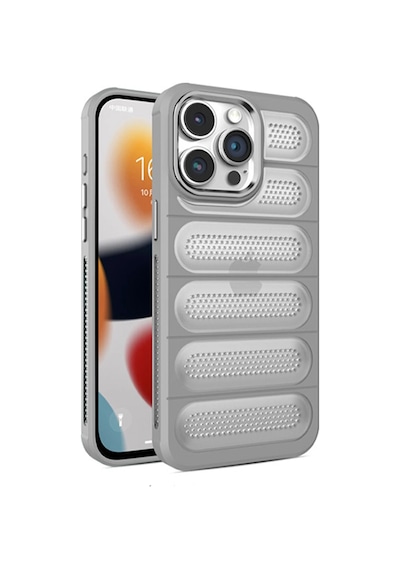 Newface - 256 - İphone 15 Pro Kılıf Airmax Silikon Kapak - - Kmrsfres - Titan Gri