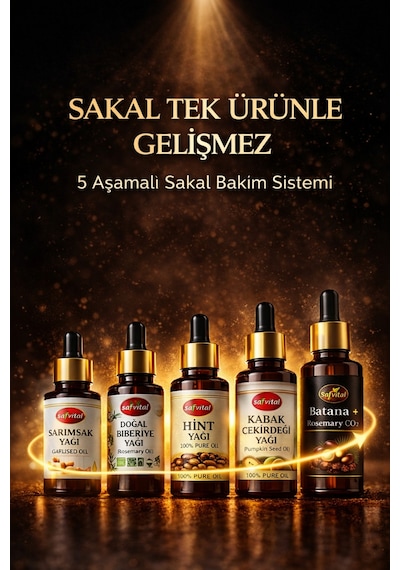 Safvital Sakal Gelişim Sistemi Bakım Seti 5'li