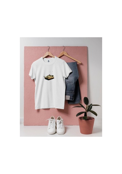 Bahriyeli Collection Oversize American M1a1 Abrams Savaş Tankı Tasarım Unisex T-shirt Beyaz Bahriyeli Collection Oversize American M1a1 Abrams Savaş Tankı Tasarım Unisex T-shirt Beyaz