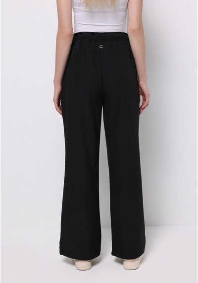 Colins Regular Fit Düşük Bel Geniş Paça Kadın Siyah Pantolon Cl1077182 Q1.v1 Blk Siyah