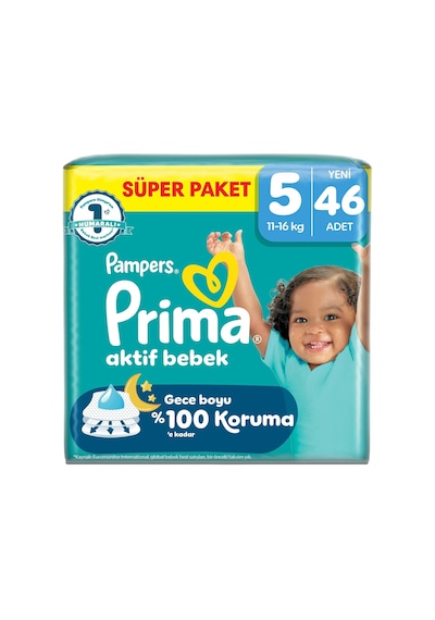 Aktif Bebek Süper Paket 5 Beden 46 Adet