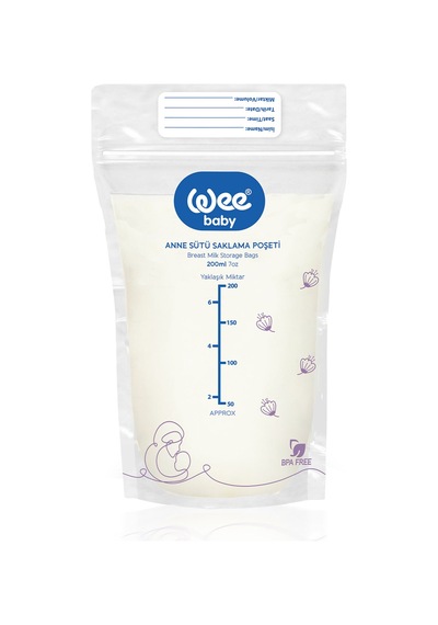 Anne Sütü Saklama Poşeti 20'li Steril Süt Saklama Torbası 20x200 Ml