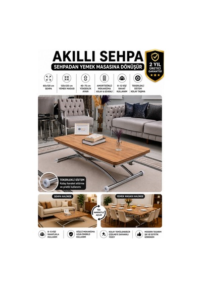 Juppo Üst Tabla Mdf Efesçam Oval Köşe Alt Krom Dışa K
