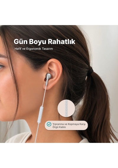 Rio Fit Style Usb-c Stereo Mikrofonlu Kulakiçi Kablolu Kulaklık Diğer