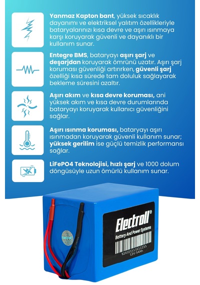 12v 54ah Lifepo4 Batarya
