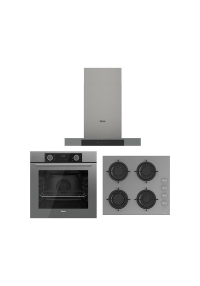 Ferre Fryart XE63CPR - CS208 - D102 Gri Ankastre Set