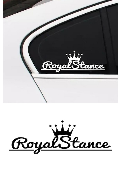 Royal Stance Sticker, Oto Sticker, Motor Sticker 15x5 Cm