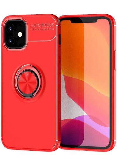 Apple Uyumlu iPhone 12 Mini Uyumlu Zore Ravel Silikon Kılıf-kırmızı Kirmizi -