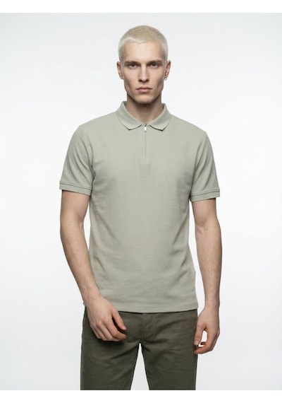 26y Lf 2040578 Erkek Polo Yaka T-shırt Yeşil