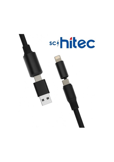 Schitec 4in1 240w Süper Fast Usba Type-c Lightning Hızlı Şarj Ve Data Kablosu Yk347