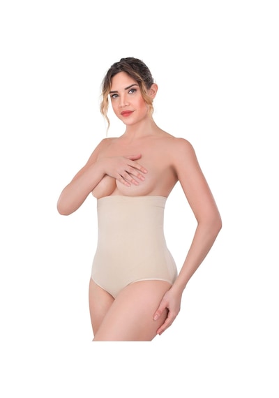 Ten Mı Emay 2080 Yüksek Bel Çıtçıtlı Slip Korse Ten