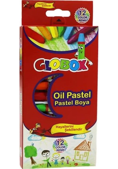 Pastel Boya 12 Adet Çok Renkli