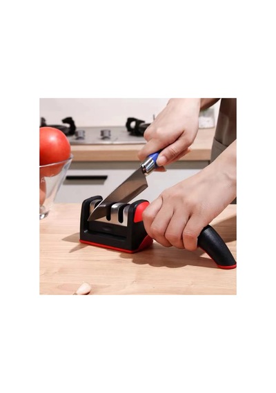 Pratik Kullanışlı Ev Tipi Meyve Bıçağı Bileme Aparatı Bıçak Keskinleştirici Kpf4-3d47